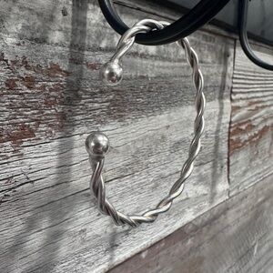 Eden Hand Arts Twist Cuff All Silver